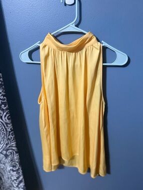 NWT LOFT Sleeveless Yellow Halter Neck Women's Top